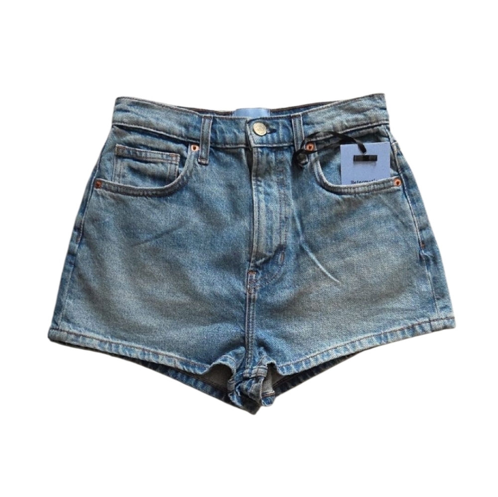 Reformation Devon Lee Carlson Jensen High Waist Cheeky‎ Denim Women's Shorts
